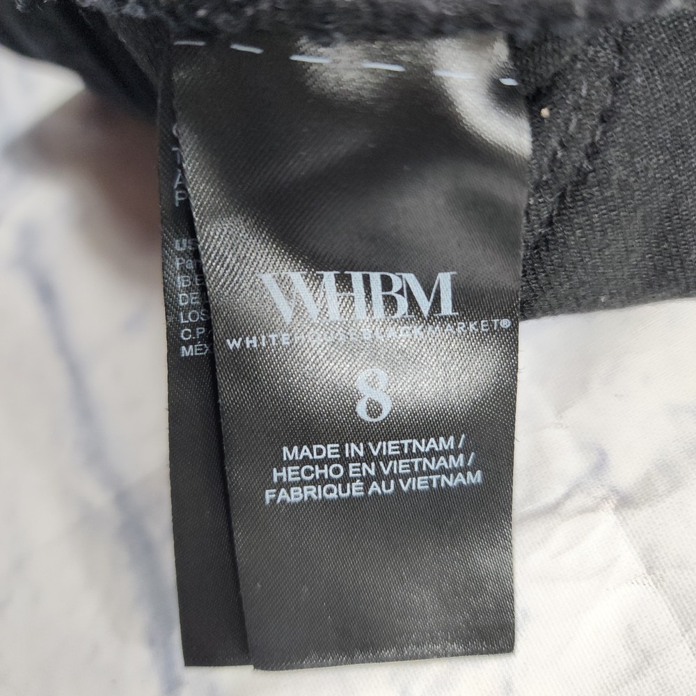 White House Black Market WOMENS SIZE 8 Black High Rise Skinny Ankle Sculpt Jeans - Picture 11 of 14